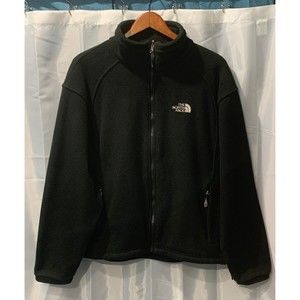 The North Face Men’s Size M Fleece Black Full Zip Lightweight Jacket Sweater